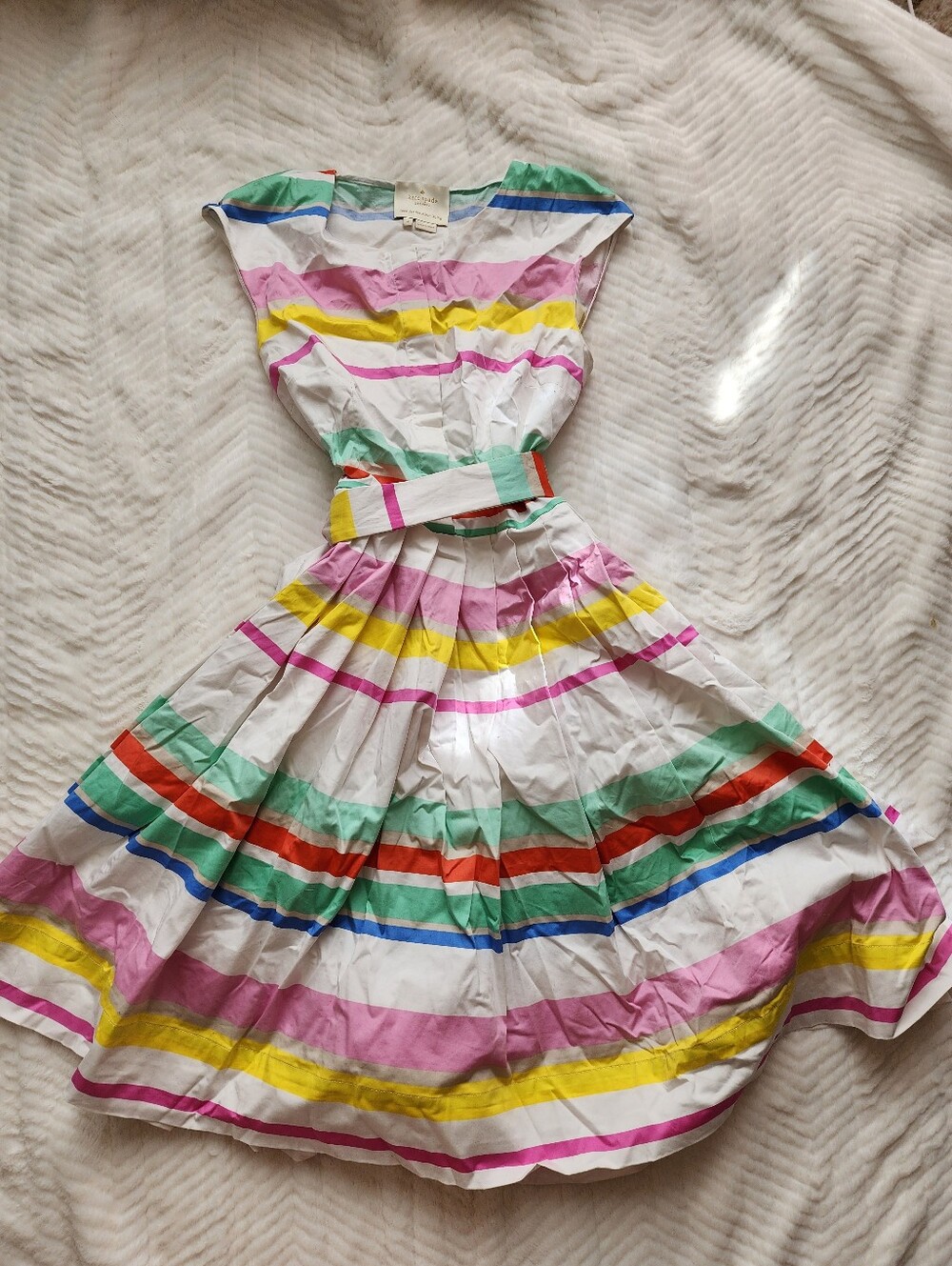 Kate Spade Multicolor Pastel Sherbert A Line Dress